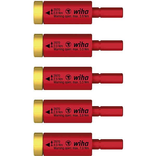 Wiha Drehmoment-Adapter-Set easyTorque electric 29701S5 5tlg.